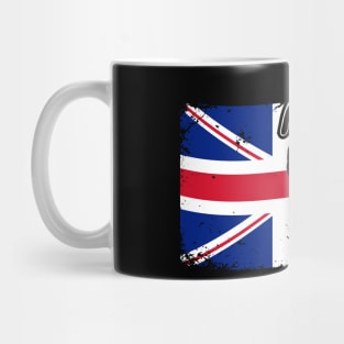 Staffordshire Bull Terrier Mom Dad Union Jack Flag patriotic dog Mug